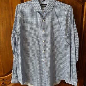 Van Heusen Men's Blue Patterned Shirt